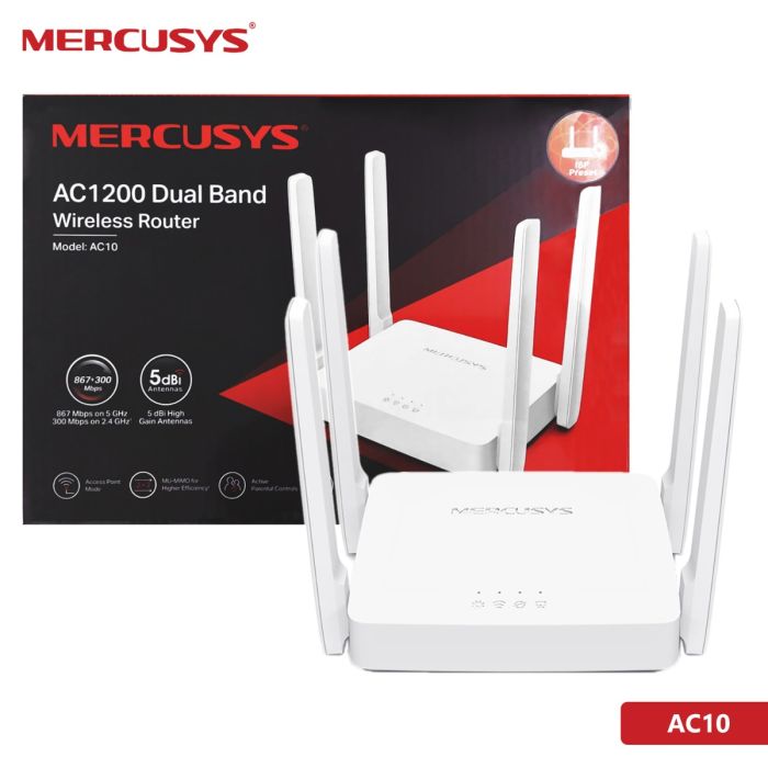 MERCUSYS AC10 AC1200 WIRELESS DUAL BAND ROUTER - KUN TRADERS
