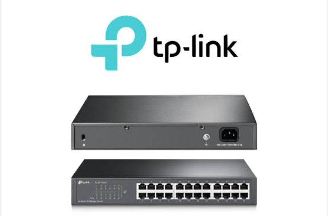 TP-LINK UNMANAGED/NON POE 24-PORT FAST ETHERNET RACKMOUNT SWITCH TL-SF1024D - KUN TRADERS