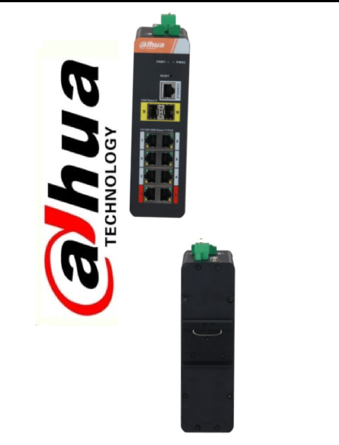 DAHUA PFS4210-8GT-DP 10-PORT GIGABIT INDUSTRIAL SWITCH WITH 8-pORT PoE (Managed) - KUN TRADERS