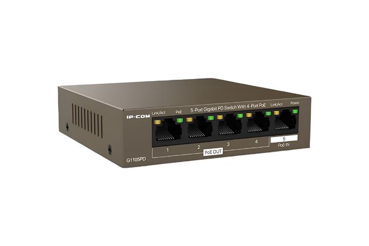 IP-COM 5-PORT GIGABIT PoE++ SWITCH G1105PD - 60W POWER, 1000MBPS, CMPACT DESIGN - KUN TRADERS