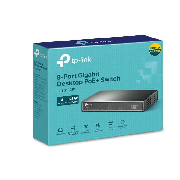 TP-LINK TL-SG1008P 8-PORT GIGABIT POE UNMANAGED SWITCH - KUN TRADERS