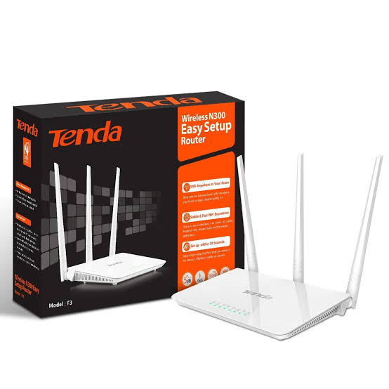 TENDA F3 300MBPS 3 ANTENNA WIRELESS ROUTER - KUN TRADERS