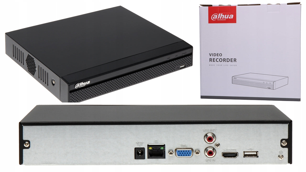 DAHUA 8 CHANNEL NVR 4108HS-4KS2/L METAL BODY - SUPPORTED UPTO 8MP - KUN TRADERS