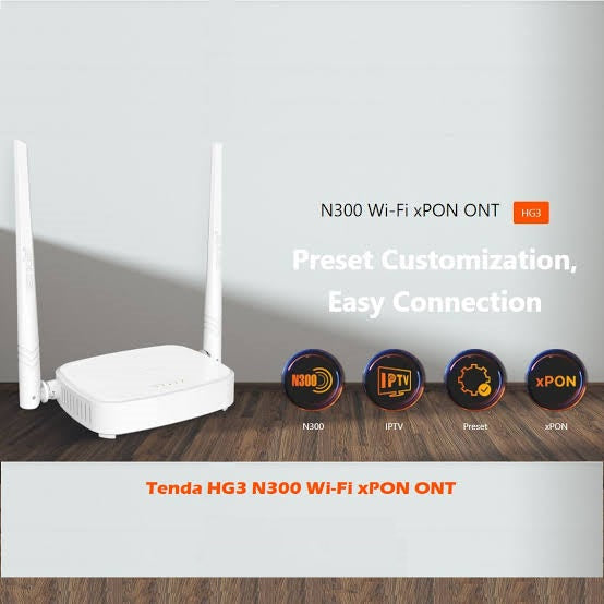 TENDA HG3 N300 Wi-Fi xPON ONT ROUTER - KUN TRADERS