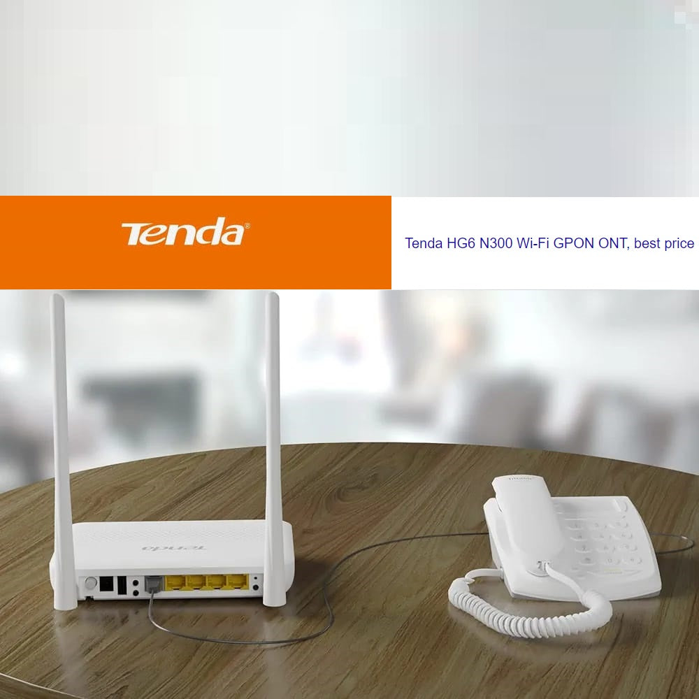 TENDA HG6 N300 Wi-Fi ROUTER GPON ONT - KUN TRADERS