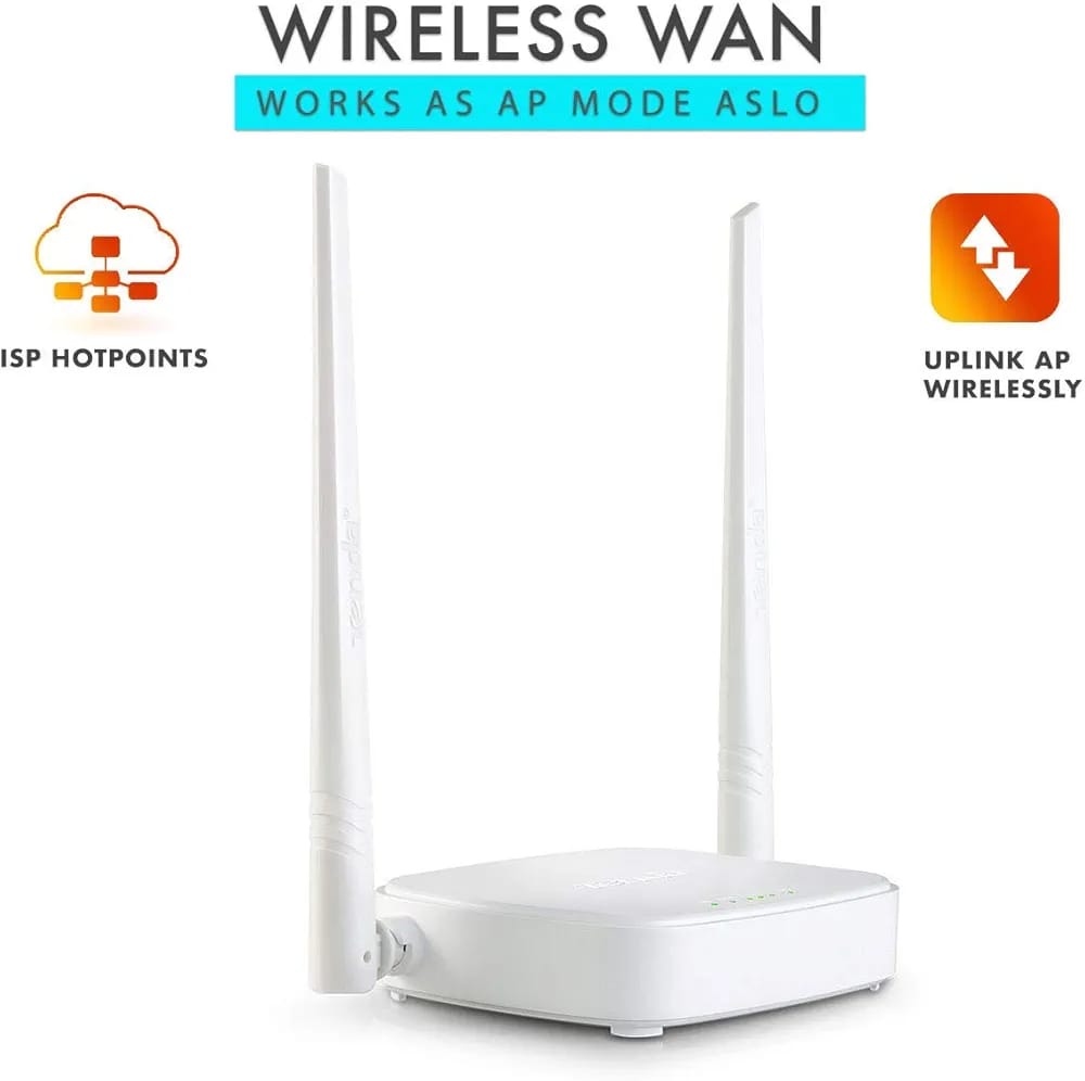 TENDA N301 WIRELESS 2 ANTENNA N300 Wi-Fi ROUTER - KUN TRADERS