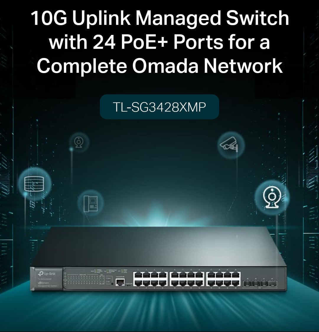 TP LINK TL-SG3428XMP JETSTREAM 24-PORT POE GIGABIT & 4-PORT 10GE SFP+ L2+ MANAGED SWITCH - KUN TRADERS