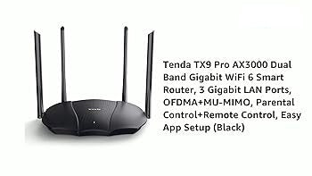 TENDA TX9 PRO WiFi 6 ROUTER - AX3000 DUAL-BAND GIGABIT - KUN TRADERS