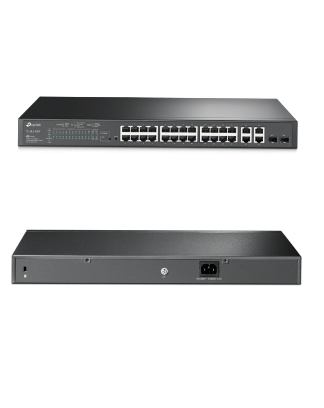 TP-LINK TL-SL2428P 24-PORT PoE 10/100Mbps + 4 GIGABIT UPLINK PORTS MANAGED SWITCH - KUN TRADERS
