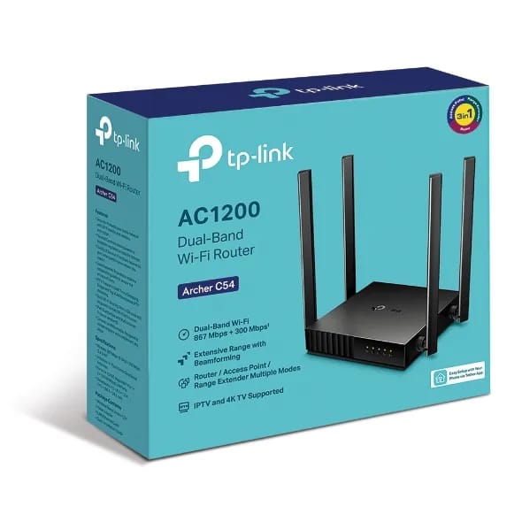 TP-LINK WiFi ROUTER | ARCHER C54 AC1200 | DUAL BAND WiFi ROUTER - KUN TRADERS