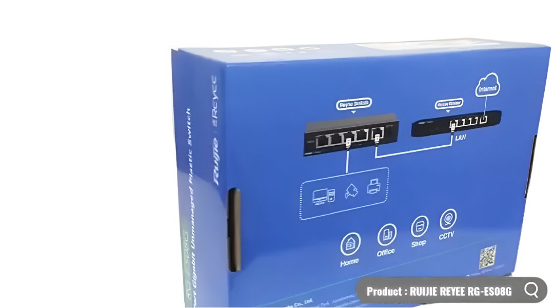 RUIJIE RG-ES08G 8-PORT GIGABIT ETHERNET SWITCH, UNMANAGED, PLUG AND PLAY - KUN TRADERS