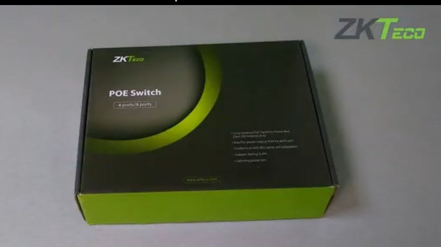 ZKT PE042-55-C 4-PORT POE SWITCH 10/100MBPS + 2 UPLINK PORTS - KUN TRADERS