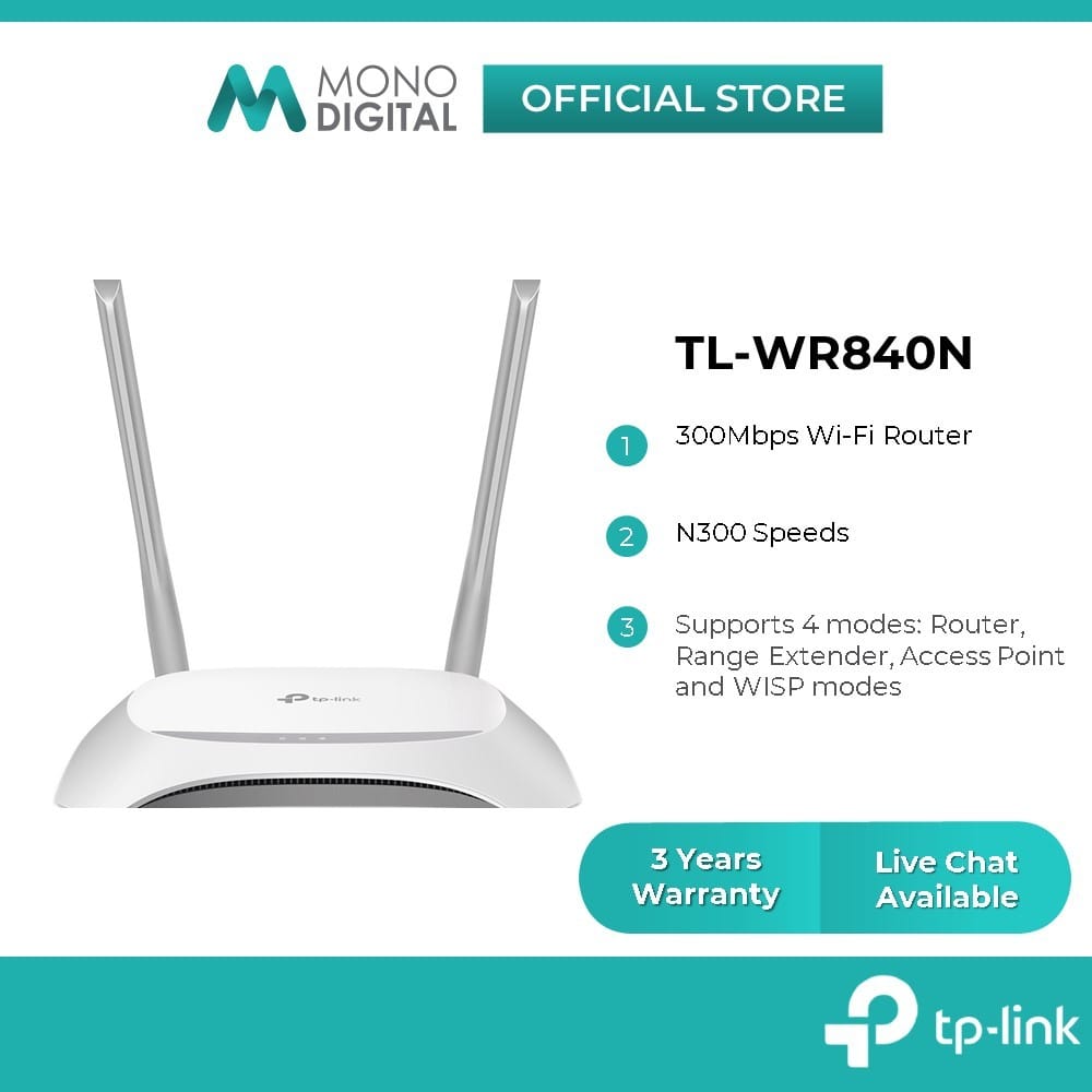 TP-LINK WIRELESS Wi ROUTER TL-WR844 300MBPS MULTI MODE WIRELESS ROUTER-KUN TRADERS