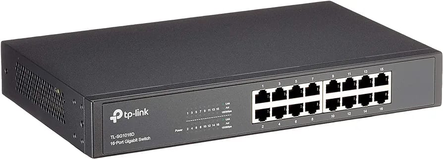 TP-LINK 16-PORT GIGABIT SWITCH (SG1016D) - DESKTOP/RACKMOUNT DESIGN- KUN TRADERS