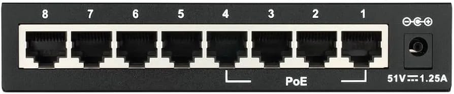 D-LINK DES-1008PA 8-PORT PoE SWITCH, 10/100Mbps, 4 PoE PORTS UNMANAGED SWITCH - KUN TRADER