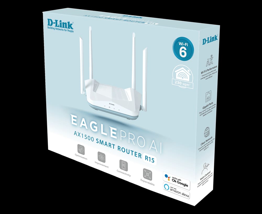 D-LINK AX1500 SMART ROUTER R15 – HIGH SPEED Wi-Fi ROUTER - KUN TRADERS