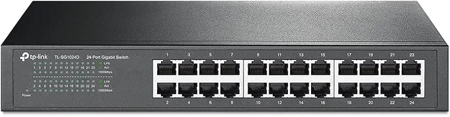 TP-LINK 24-PORT NON POE GIGABIT SWITCH (TL-SG1024D) - RACKMOUNT DESIGN- KUN TRADERS