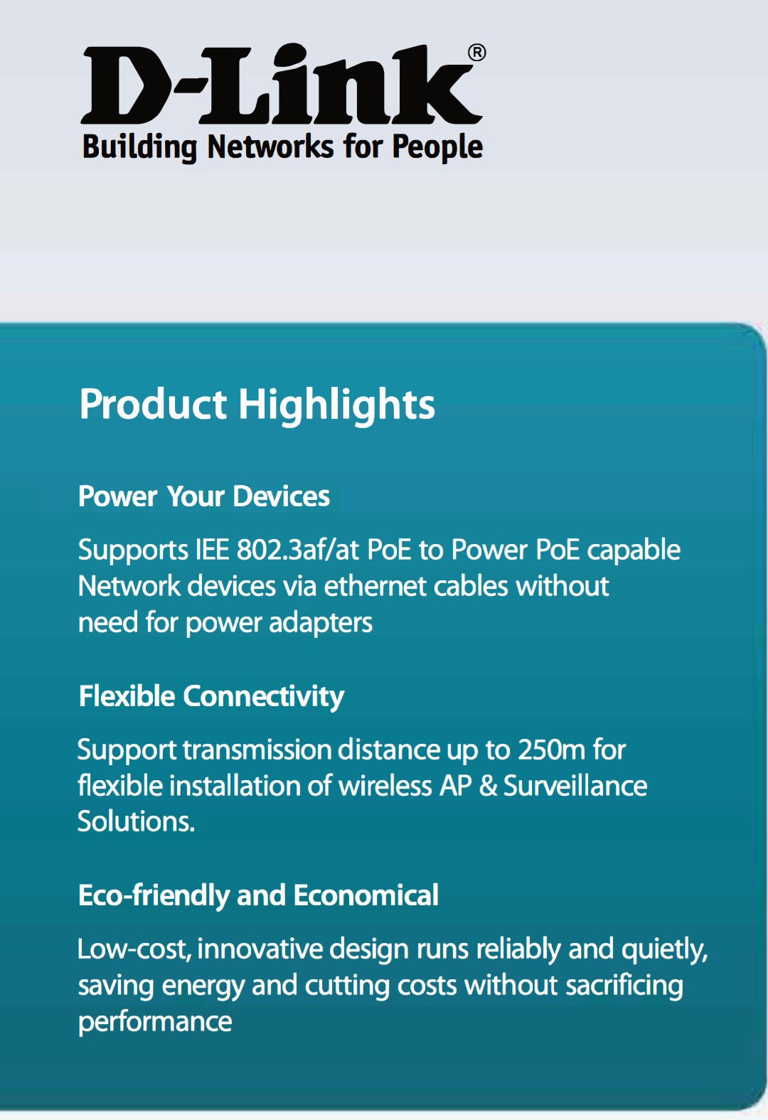 16-PORT PoE ETHERNET SWITCH (D-Link DES-F1016P) 10/100Mbps, 32W POWER BUDGET - KUN TRADER