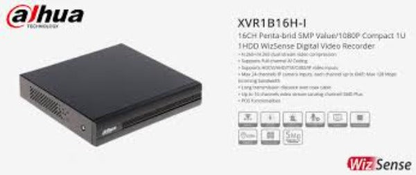 DAHUA 16 CHANNEL XVR1B16H-I - 5MP SUPPORTED VIDEO RECORDER - KUN TRADERS
