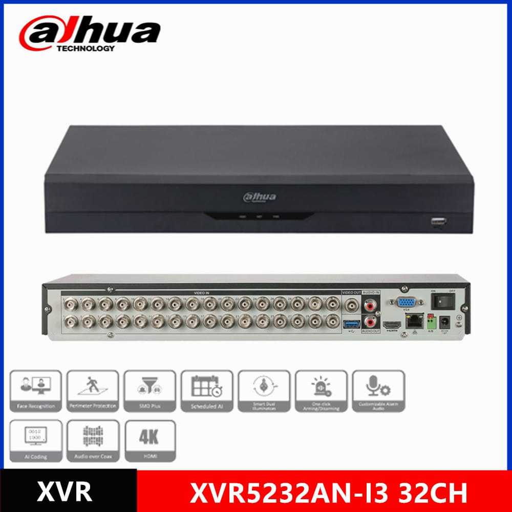 DAHUA 32 CHANNEL 2MP SUPPORTED XVR 2432AN-I - KUN TRADERS