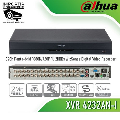 DAHUA 32 CHANNEL 2MP SUPPORTED XVR 2432AN-I - KUN TRADERS