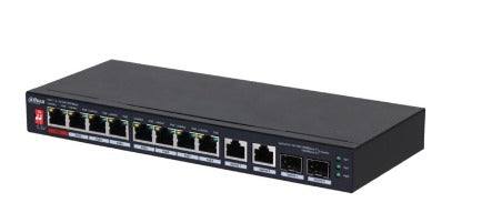 DAHUA PFS3210-8GT2GF-96 WITH 8 POE RJ45 PORTS - 2 SFP PORTS & 2 RJ45 COMBO UPLINK PORTS - KUN TRADERS