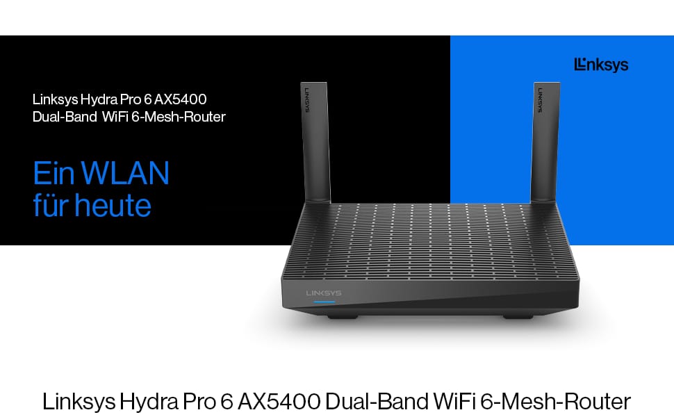LINKSYS HYDRA PRO 6 DUAL‑BAND WiFi 6 MESH ROUTER AX5400 MR5500 - KUN TRADERS