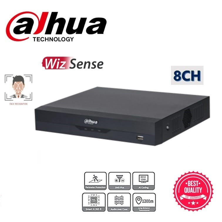 DAHUA 8 CHANNEL XVR-5108HS-I3 UPTO 6MP SUPPORTED - HUMAN FACE RECOGNITION- KUN TRADERS