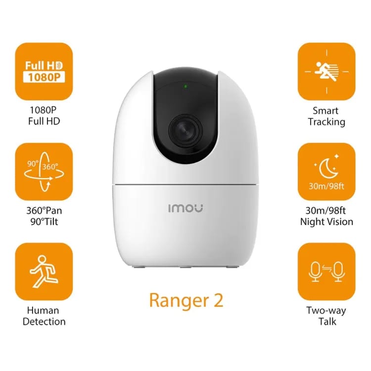 IMOU Ranger 2 | 4MP WIFI Dome Camera | Baby Monitoring | KUN TRADERS