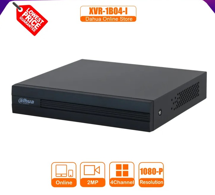 DAHUA 4 CHANNEL XVR1B04-I - 2MP SUPPORTED PENTA-BRID 1080N/720P DIGITAL VIDEO RECORDER - KUN TRADERS