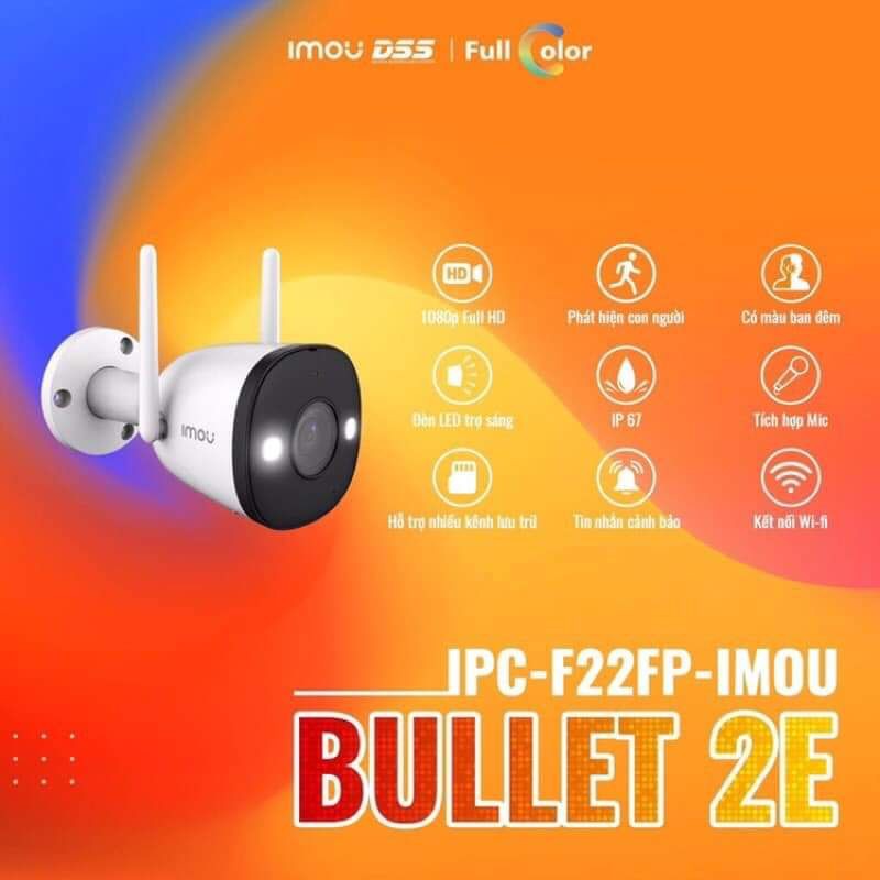 IMOU 2E BULLET/OUTDOOR | 2MP WIFI COLOR CAMERA | KUN TRADERS