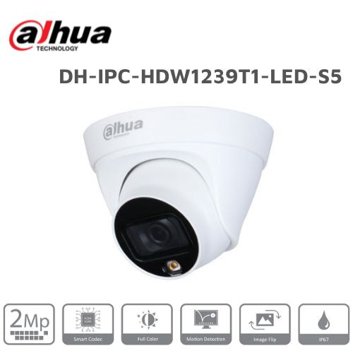 2 MP IP-camera Dahua DH-IPC-HDW1239T1-LED-S5 -KUN TRADERS