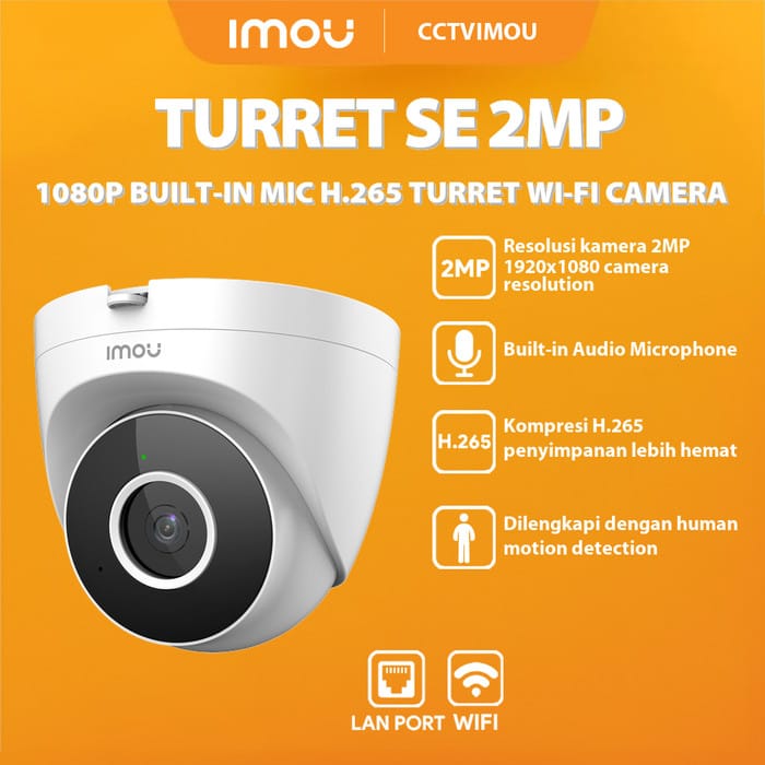 DAHUA IMOU TURRET SE IPC-T22EP 2MP WiFi CAMERA - KUN TRADERS