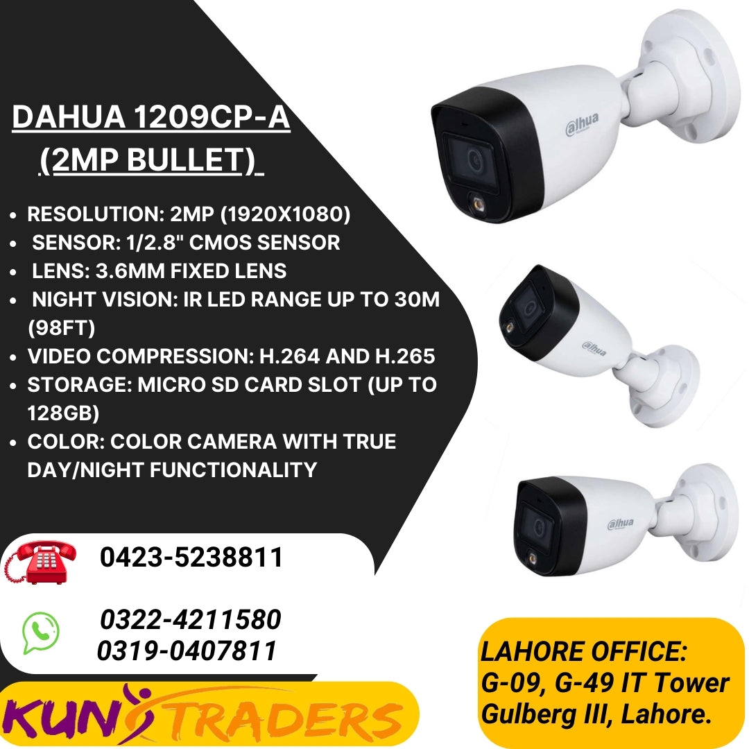 DAHUA HAC-HFW1209 CP-A-2MP Color Camera