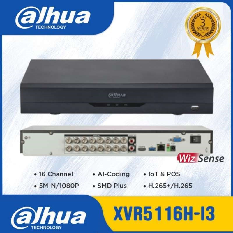 DAHUA 16 CHANNEL 5MP SUPPORTED XVR-5116HS-I3 WITH FACE DETECTION FEATURE - KUN TRADERS