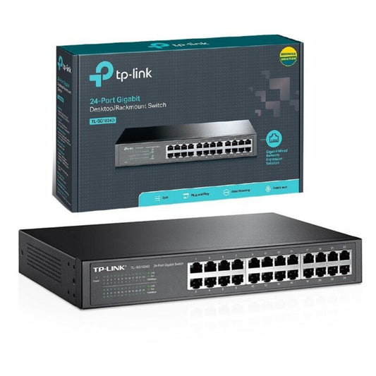 TP-LINK UNMANAGED/NON POE 24-PORT FAST ETHERNET RACKMOUNT SWITCH TL-SF1024D - KUN TRADERS