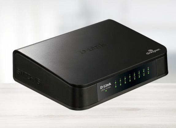 D-Link DES-1016A NON POE 16-PORT FAST ETHERNET SWITCH, 10/100Mbps, UNMANAGED - KUN TRADER