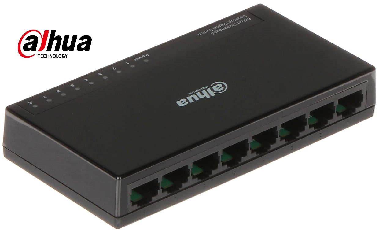 DAHUA NON POE PFS3008-8GT-L 8-PORT  DESKTOP GIGABIT ETHERNET SWITCH  - KUN TRADERS