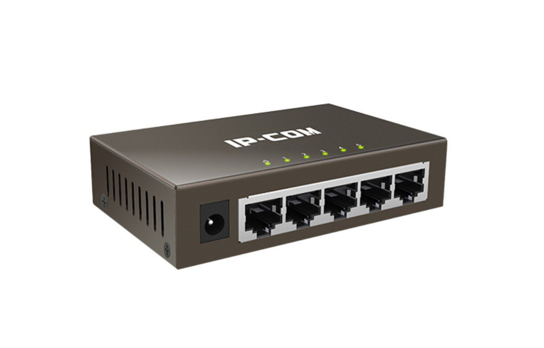 IP-COM G1005 NON POE METAL CASING 5-PORT GIGABIT SWITCH, 1000Mbps, PLUG-AND-PLAY - KUN TRADERS