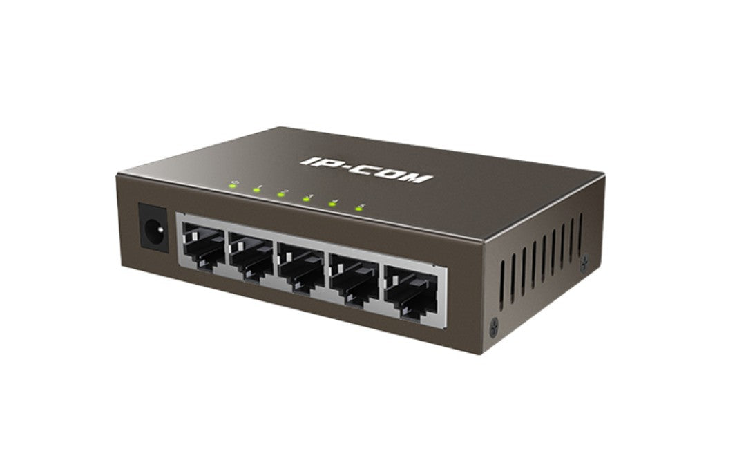 IP-COM G1005 NON POE METAL CASING 5-PORT GIGABIT SWITCH, 1000Mbps, PLUG-AND-PLAY - KUN TRADERS