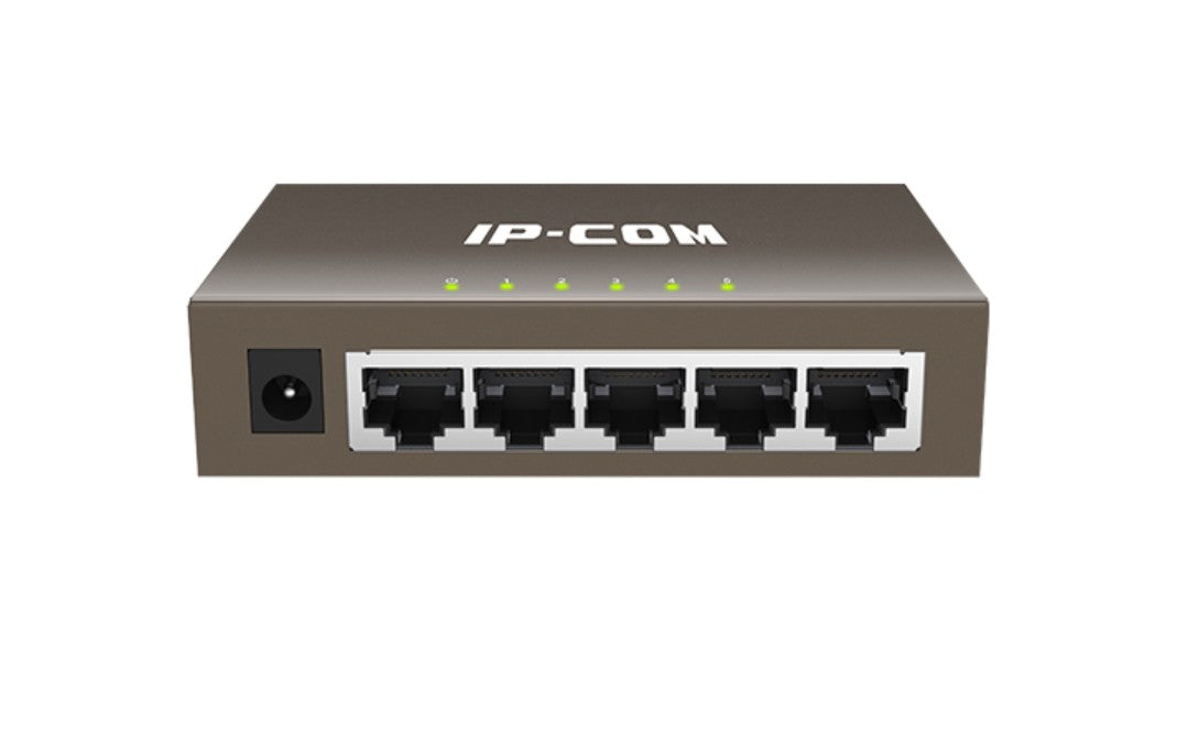 IP-COM G1005 NON POE METAL CASING 5-PORT GIGABIT SWITCH, 1000Mbps, PLUG-AND-PLAY - KUN TRADERS