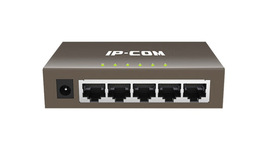 IP-COM G1005 NON POE METAL CASING 5-PORT GIGABIT SWITCH, 1000Mbps, PLUG-AND-PLAY - KUN TRADERS