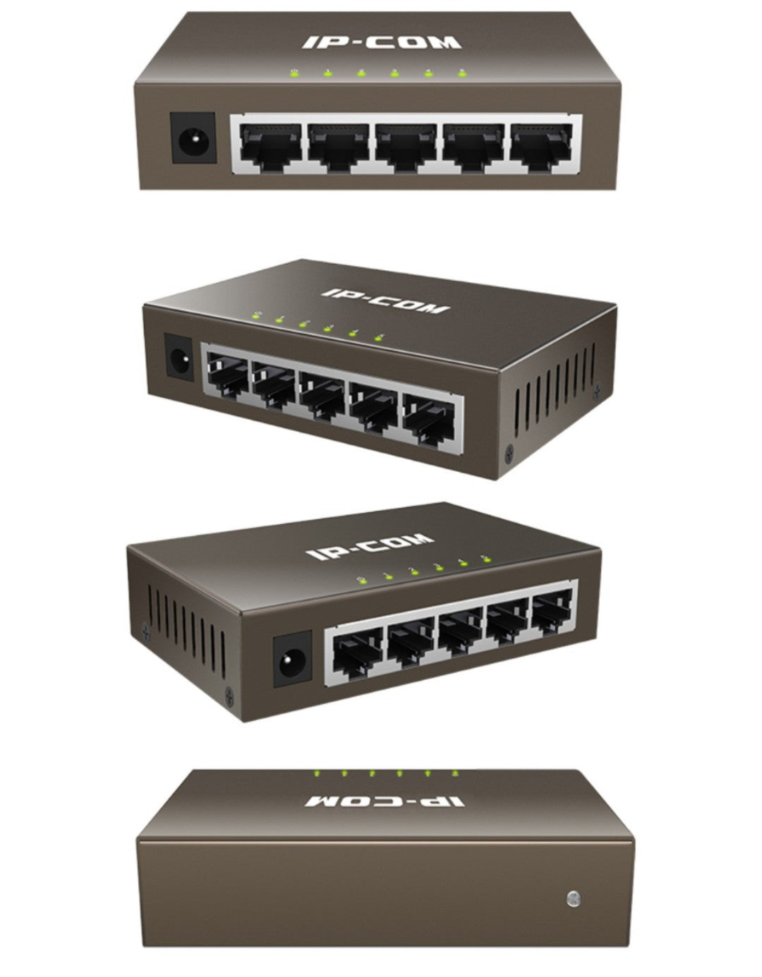 IP-COM G1005 NON POE METAL CASING 5-PORT GIGABIT SWITCH, 1000Mbps, PLUG-AND-PLAY - KUN TRADERS