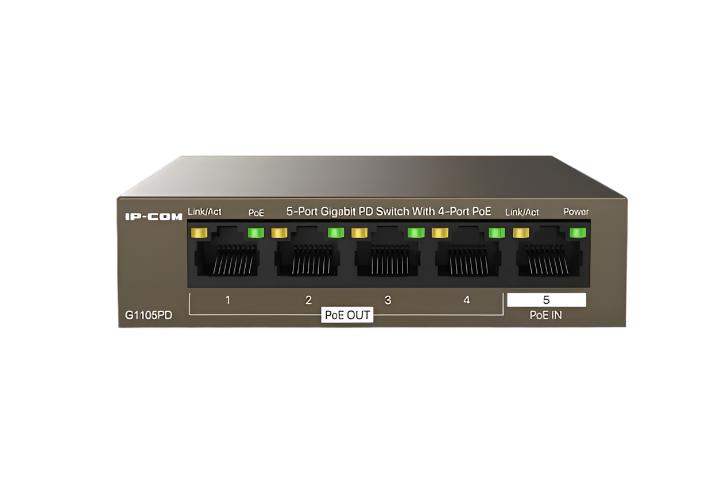 IP-COM 5-PORT GIGABIT PoE++ SWITCH G1105PD - 60W POWER, 1000MBPS, CMPACT DESIGN - KUN TRADERS