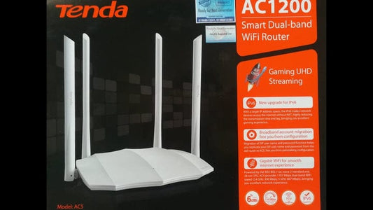 TENDA AC5 AC1200 DUAL BAND WiFi ROUTER- KUN TRADERS