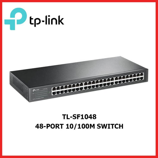 TP-LINK TL-SF1048 48-PORT FAST ETHERNET NON POE UNMANAGED SWITCH - RACKMOUNT - KUN TRADERS