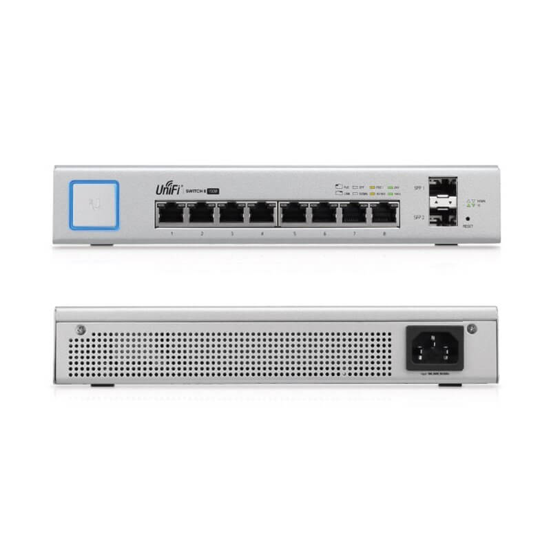 Ubiquiti UniFi US-8-150W 8-Port PoE+ Gigabit Managed Switch - 150W Power, VLAN Support - KUN TRADER
