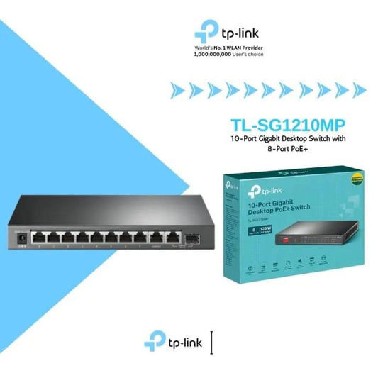 TP-INK TL-SG1210MP 10-PORT GIGABIT POE+ MANAGED SWITCH - KUN TRADERS