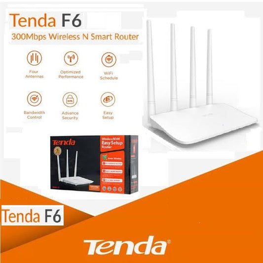 TENDA F6 4 ANTENNA WIRELESS ROUTER - KUN TRADERS