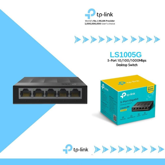 TP-LINK LS1005 5-PORT GIGABIT UNMANAGED NETWORK SWITCH - KUN TRADERS